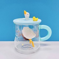 🦆絕版韓國鴨仔玻璃杯🍀  🪷$380 🐠絕版香港現貨🍋  🍧Starbucks Korea Limited duck glass  mug  🪼 duck, duckling, and pond te