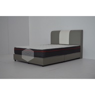 Bed Frame with Queen Size 10" Spring Mattress (Full Set)