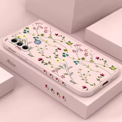 G 60 Yellow Sunflower Silicone Phone Case For Motorola Moto G60 G62 G52 G42 G40F G50 G24 G60S G84 G1