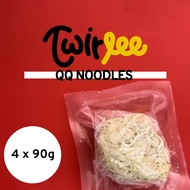 Twirlee QQ Noodles 4 x 90g (Fresh Noodles Made in Singapore No MSG No Preservatives)
