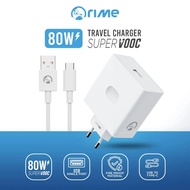 ORIME VCB8JAEH Charger Oppo Usb-A+Cable Type-C Super Vooc 80W