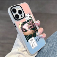 Beautiful classic rose color changing Phone case For iphone 14 pro 14 promax 11 12 13/6/7/8plus/X dm