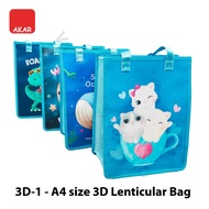 Beg Fail Lentikular 3D A4 – Beg Dokumen Pelajar & Pejabat | A4 3D Lenticular File Document Bag / Fol