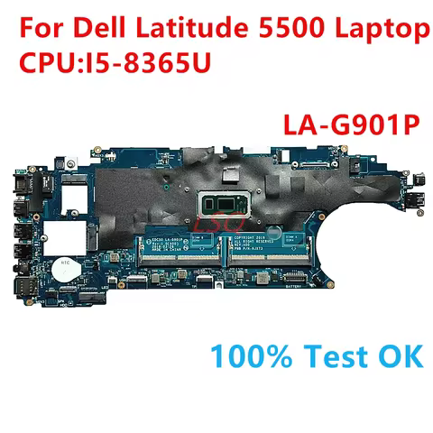 For DELL Latitude 5510 5500 Notebook Mainboard Laptop LA-G901P 0J16NW 0F9GJ4 0F25W9 i5-8365U Motherb