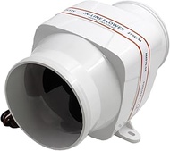 Vuzmode 4 In Line Marine Bilge Air Blower Fan 12 Volt 270CFM Boat White Marine Engine Blower