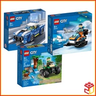 60312 & 60376 & 60394 & 60399 Lego City Police Car Explorer Snowmobile ATV And Otter Habitat Buildin
