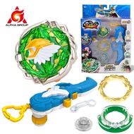 Infinity Nado 5 Deluxe Advanced Series Jade Bow Metal Spinning Top Non Stop Battle Gyro Set With Mag