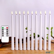 Taper Candles Wedding Party Table Decor Glowing Tea Light Candles Christmas Warm White LED Light Candles Decoration Battery Powered Decorative Candle Taper DIKALU