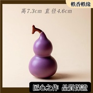 Taiwan Shipping Tea Pet Ornaments Lucky Pets Purple Ru Glaze Creative Ceramic Gourd Mini Vase Kung F