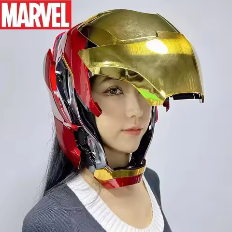 Marvel Electric Iron Man 1:1 MK50 MK5 mk17 Helmet Voice Control Eyes With Light Model Toys For Adult
