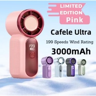 ( 199 Speed ) X688 Mini Turbo Fan Level 199 Speeds Adjustable Fan Super High Speed Rechargeable Desk