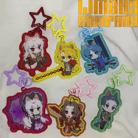 Game Limbus Company DonQuixote Bari Sancho Priest Dulcinea Cosplay Keychain Kawaii Acrylic Keyring K