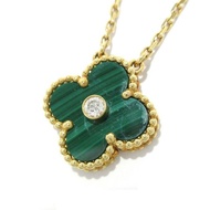 Van Cleef & Arpels Cleef&Arpels green Lee Necklace vintage K18YG Direct from Japan Secondhand