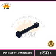 Dingdong Bolt 6" M18X155 (BK) - 15CM-BK