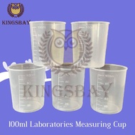KINGSBAY K 100ml Laboratories Measuring Cup Plastics Tools Home Indoor Convenient baja Cawan penyuka