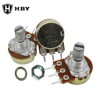 WH148 15mm B1K B2K B5K B10K B20K B25K B50K B100K B500K B1M Single Turn Variable Resistor / Potentiom