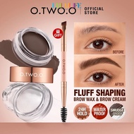 1/2/3pcs O.tw O.o 2 In 1 Eyebrow Tinted Natural Shaping Cream Wax Eyebrow Cream Face Makeup LULULIFE