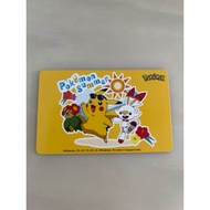 Pokémon ezlink card LED SimplyGo ($3 load value)! With each tap, the sun lights up! pikachu ezlink card