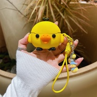 Fun little yellow chicken Freeclip2 earphone protective case suitable for Huawei freeclip silicone p