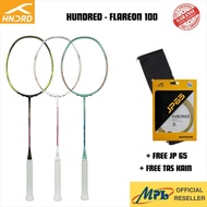 HUNDRED FLAREON 100 BADMINTON RACKET + JP 65 STRINGS + CLOTH BAG
