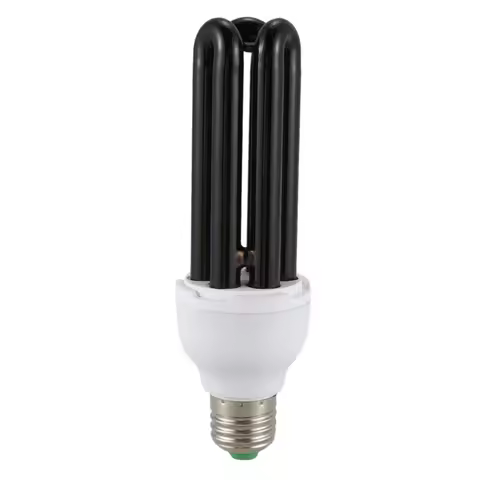ABGE-2X E27 40W UV Ultraviolet Fluorescent Blacklight CFL Light Bulb Lamp 220V Shape:Straight Wattag