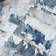 复古蓝调背景纸手账背景纸水墨风diy装饰小众吧唧扎痛包素材纸Retro Blues Background Paper Hand Account Background Paper Ink StyleKK