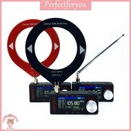 ❥perfectFU  SI4732 LSB USB AM FM FM/AM Radio 1.9inch IPS Screen Mini Pocket Radio with Antenna HF SW