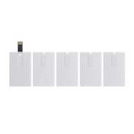 KINMIN Credit Card USB Flash Drive 32GB 5 Pack Business Card Bank Card Shape Flash Drive Memory Stic