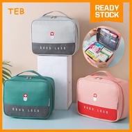 First Aid Medical Kit Travel Waterproof Bag Organizer | Beg Kecemasan Perubatan Simpan Ubat Travel