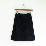 經典黑豹紋搖滾青春電幻物語 古董古著金絲絨A字裙 skirt vintage