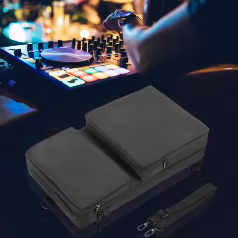 Portable Protective Case Dustproof Turntables Protective Case Scratch-resistant with Sholder Strap f