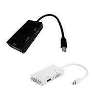 3 in 1 Mini Display Port To DVI VGA HDMI TV Adapter Cable For Apple iMac MacBook Surface Book Surfac