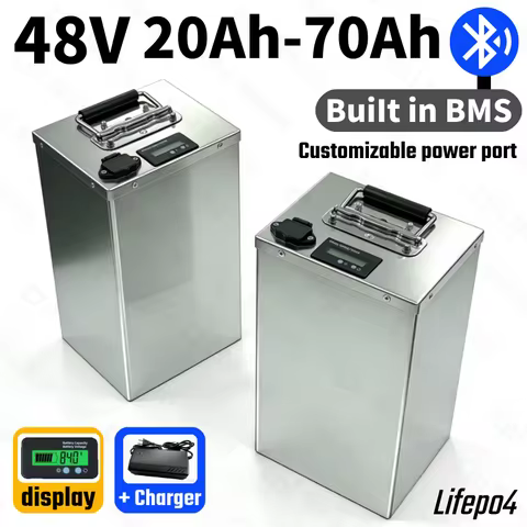 Chi Neng-48V 20Ah 30Ah 35Ah 40Ah 45ah 50ah 60ah 70Ah Lifepo4 Lithium Battery for Golf Cart tricycle 