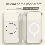 Ultra Thin Frameless Matte Magnetic Hard Plastic Case For Xiaomi 17 Pro Max 17 Pro Poco M6 Pro X5 X6