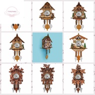 TFHDFHRG Silent Wood Pendulum Vintage Clocks Vintage Forest Tower Cuckoo Wall Clock Durable Wooden Wall Decor