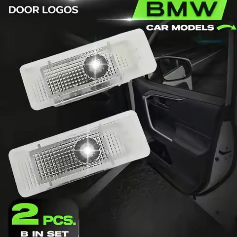 LED Car Door Welcome Logo Projector Ghost Shadow Light Accessories For BMW E39 525i 528i 530i 540i M