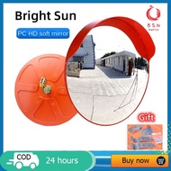 【BNS】60/80CM Outdoor and Indoor Traffic Road Wide-angle Mirror, Concave-Convex Mirror Blind Spot