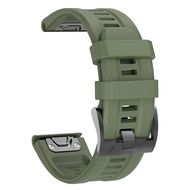 For Garmin Enduro 3 2 Descent MK3 Mk2 Mk2i Mk1 marq G1 QuickFit Camouflage Soft Silicone Strap 22mm 