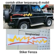 Daihatsu Taft Feroza Ferosa Worm Taft Hiline Body List sticker Daihatsu Feroza sticker/ Taft Feroza 
