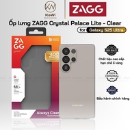 Ốp Lưng Trong Suốt ZAGG cho Samsung Galaxy S25 Ultra Crystal Palace Lite Clear Case Chống Sốc