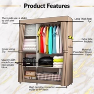 Almari Baju Rak Baju Clothes Organization Storage Rack Cabinet Clothes Rack Bedroom Furniture Cupboa
