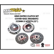 HINO DUTRO CLUTCH SET COVER+DISC HN548092 - 325MM X 14TEETH (13'')