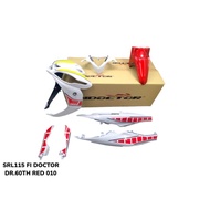 COVERSET BODYSET OEM SET LAGENDA SRL 115 / 115 Fi 6OTH ANNIVERSARY RED 010 SIAP TANAM NEW