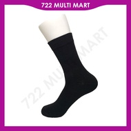 Stoking Sekolah Hitam Panjang Tebal stokin kerja cotton black socks stokin budak stokin dewasa