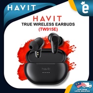 Havit TW915E Type-C Surround Sound Dual Mic ENC IPX5 Sweatproof Wireless Bluetooth 5.3 Earbuds - Black