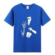 Áo Thun Cotton Nam Bruce Lee Kung Fu Spring Short Sleeve round Neck Street Style Summer Training Per