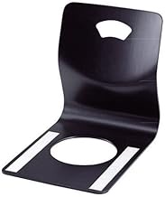 Zaul, Wooden Chair, Black Fan with Slide Stop, W14.6 x D19.3 x H17.2 inches (37 x 49 x 43.6 cm), Woo