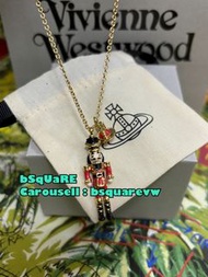 (有現貨！不用提問🙏🏻) 2023秋冬 聖誕節限量版 Vivienne Westwood NUTCRACKER Pendant 合金 胡桃夾子 英國士兵 土星 頸鏈 頸鍊 項鏈 項鍊 (保証正貨及全新