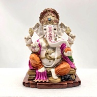 Multicolour Resin Lord Ganesha Figurine ( 5 Inches Pack of 1 ) ml67 st818