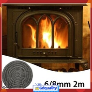 [JDZH] Black Stove/Fire Rope Wood Burning Stove 6/8mm 2m Length Log Burner Door Seal